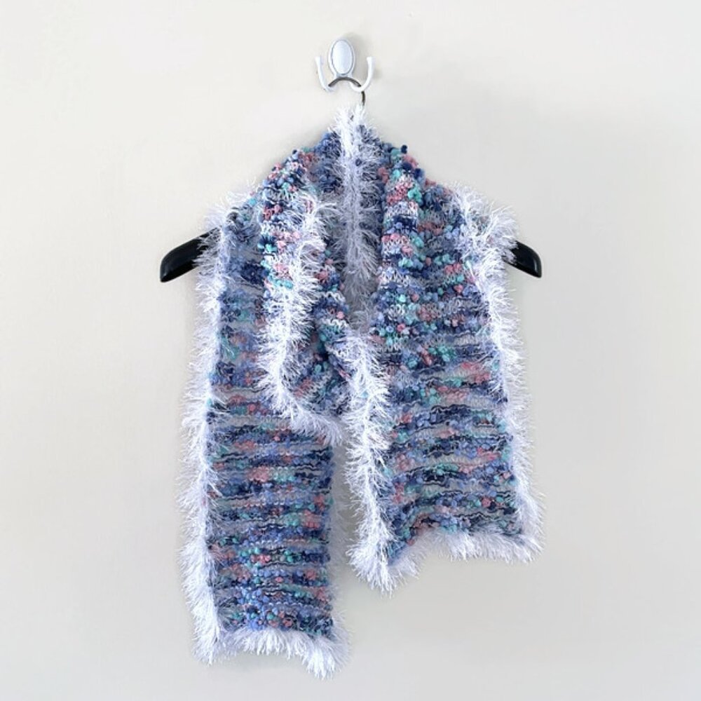 Hand knit unique scarf, Warm Wrap for Cold Weather, Super Soft scarf